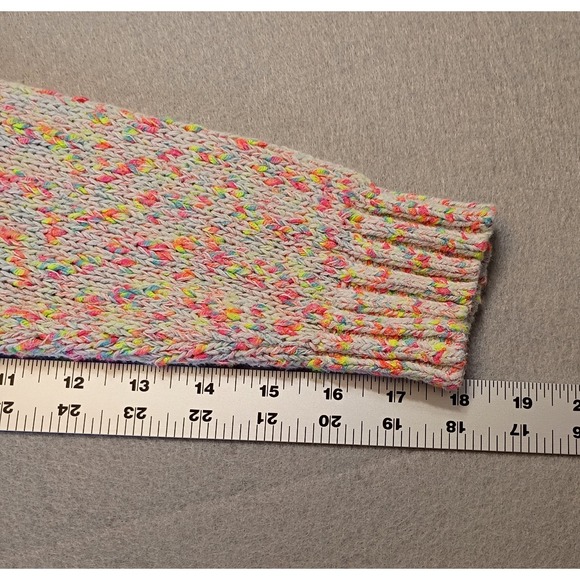 Torrid Marled Confetti Pink Pullover Flamingo Sweater Sz 00 (M/L) Beachy Light - Picture 10 of 13